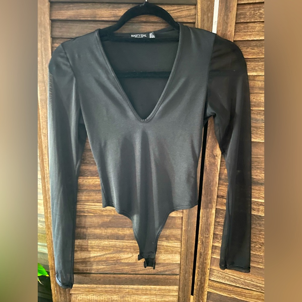 Nasty gal Sheer sleeve body suit